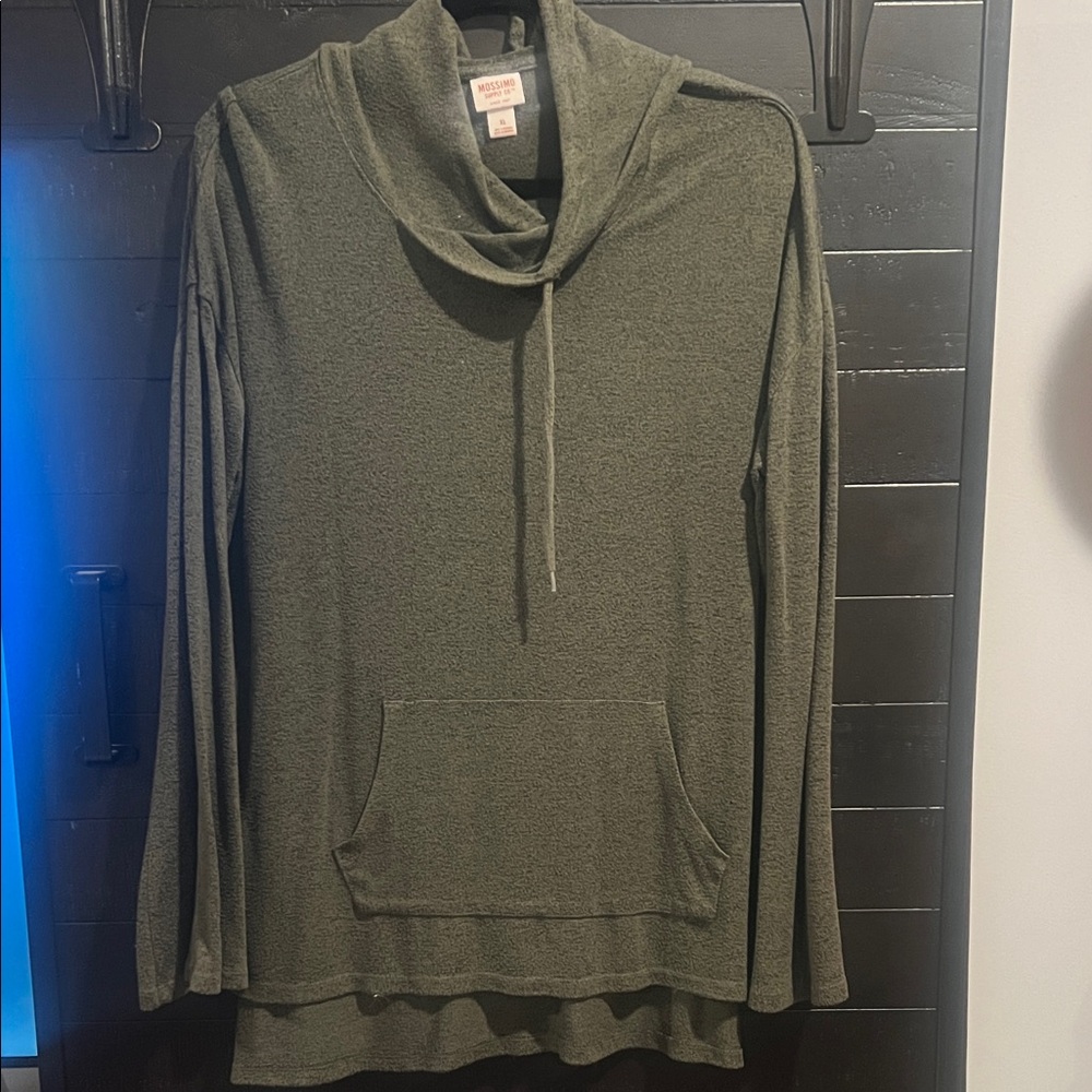 Massimo Olive Green Hoodie Sweatshirt